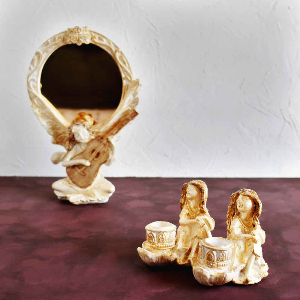 Haftseen Set Teller mit Spiegel geeignet für Nowruz Pardis (10 Stück)