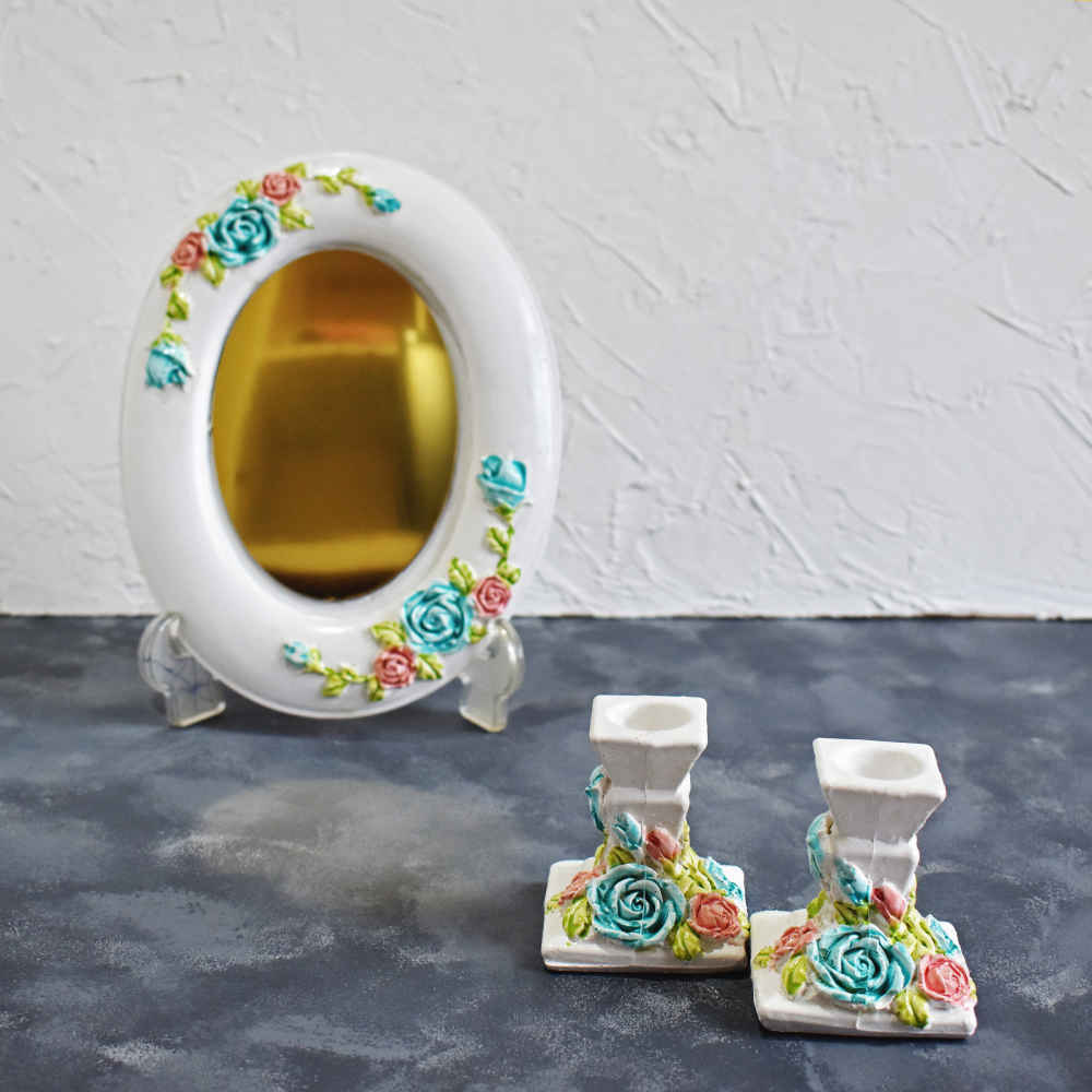 Haftseen Set Teller mit Spiegel geeignet für Nowruz Ramesh (10 Stück)