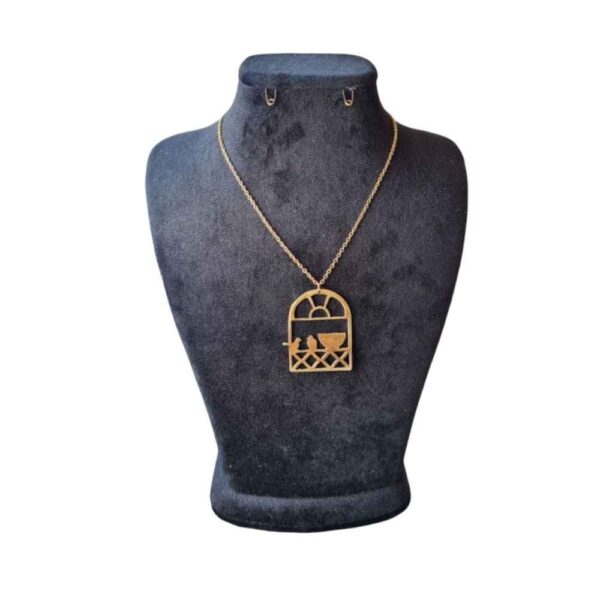 Persische Messing-Halskette Minimalistisch für Frauen Morghe Amin