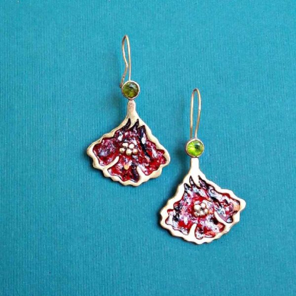 Messing-Ohrringe Modell Gol Bahari