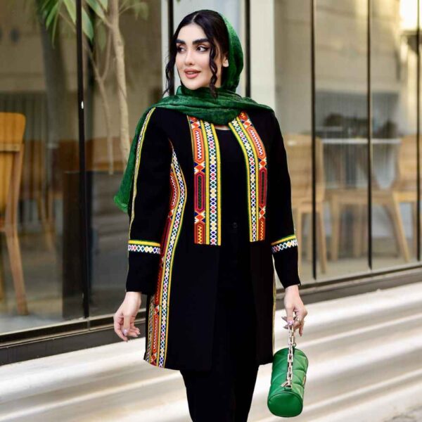 Persischer bestickter Manto & Hosen Modell Jasmine