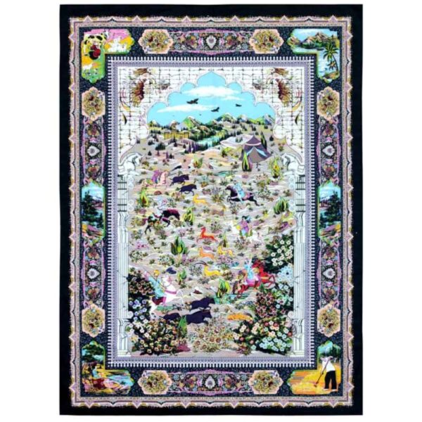 Große Boho-Persische Stil Safa Indoor-Bodenmatte