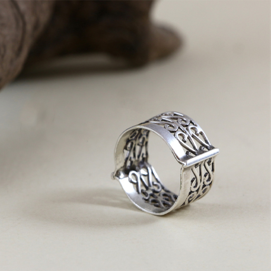 Filigran Silberring Handgefertigt für Damen Infinity