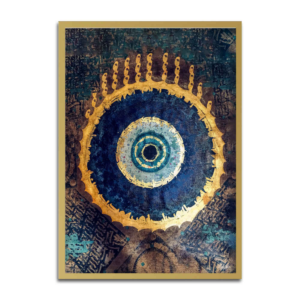 Persische Leinwandkunst - Gedrucktes Teufelsauge