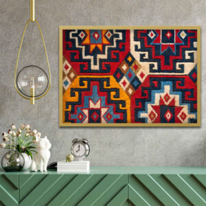 Persische Leinwandkunst – Gedrucktes Teppich