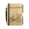 Persisches Holz-Notizbuch – Bike Design, Fahrradkunst Holzcover