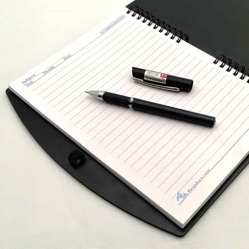 Persisches Holz-Notizbuch – Nik Design, Handgemachte Holzcover