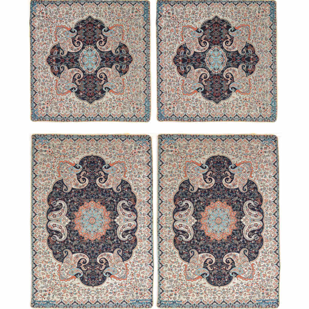 Persisches Bettüberwurf-Set – Orientalischer Stil, Doppelgröße mit Termeh-Stoff – Toranj