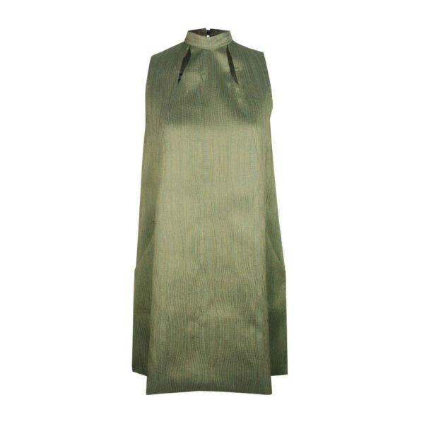 Damenmode Kleid ohne Ärmel in Grün, Modell Carony