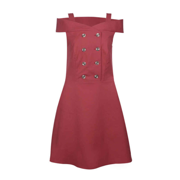 Damen Mode Minikleid Modell Narian in Rot