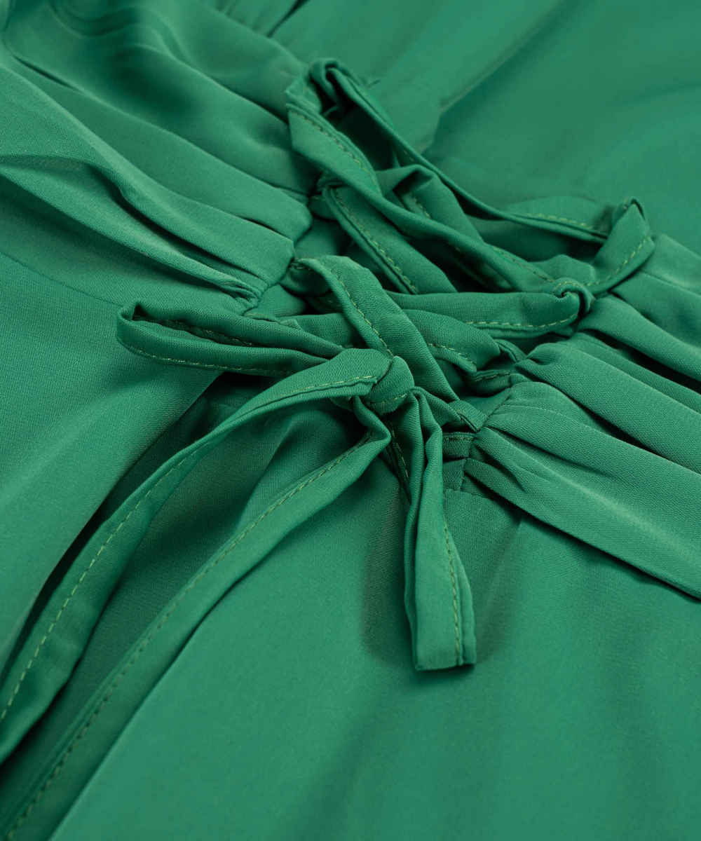 Damenmode Kleid mit Langen Ärmeln in Grün – Modell Taranom, Elegant und Bequem für Jeden Anlass