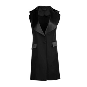 Damen Modischer Ärmelloser Blazer Modell Dorsa