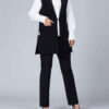 Damen Modischer Ärmelloser Blazer Modell Mehrsa
