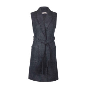 Damen Modischer Ärmelloser Blazer Modell Shamim