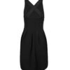Damenmode ärmelloses Kleid mit V-Ausschnitt in Schwarz – Modell Karen