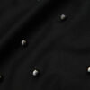 Damenmode ärmelloses Outdoor-Kleid mit Perlendekor in Schwarz
