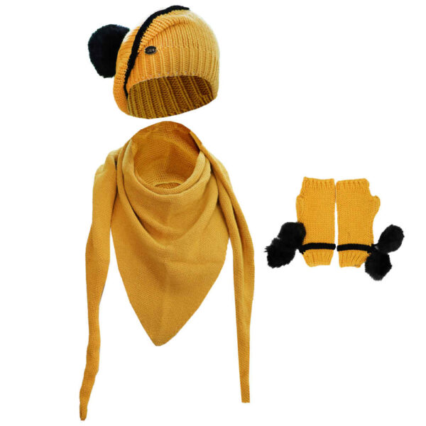 Damen Strickmütze und Schal Set Modell Ara