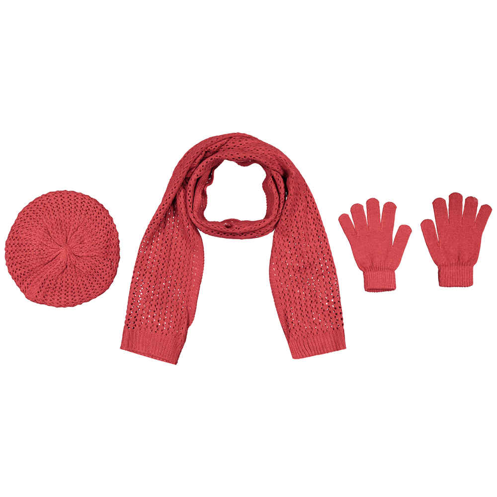 Damen Strickmütze und Schal Set Modell Diana