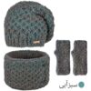 Damen Strickmütze und Schal Set Modell Farah