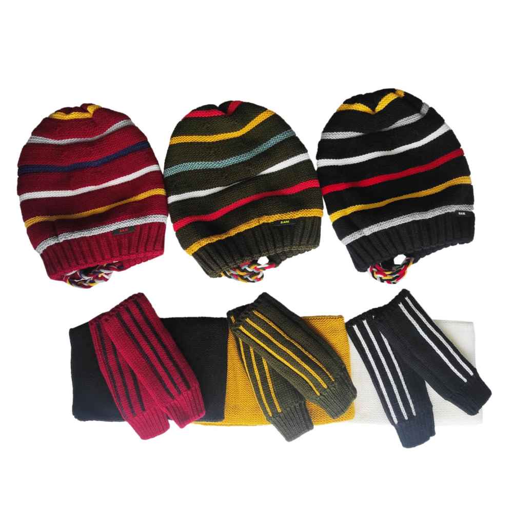 Damen Strickmütze und Schal Set Modell Hiva