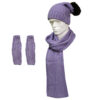 Damen Strickmütze und Schal Set Modell Karin