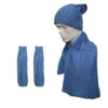 Damen Strickmütze und Schal Set Modell Karin
