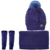 Damen Strickmütze und Schal Set Modell Kiana