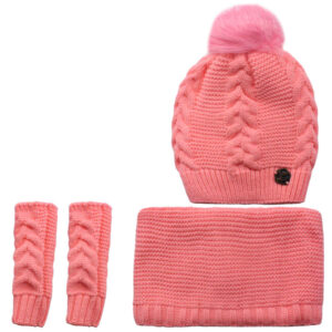 Damen Strickmütze und Schal Set Modell Kiana