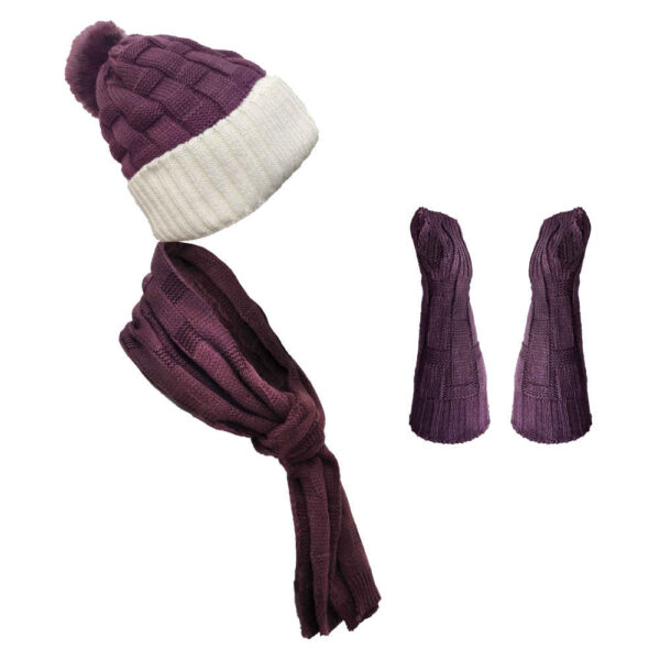 Damen Strickmütze und Schal Set Modell Moline