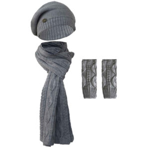 Damen Strickmütze und Schal Set Modell Rima