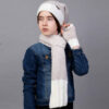 Damen Strickmütze und Schal Set Modell Sara