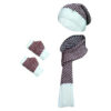 Damen Strickmütze und Schal Set Modell Sara