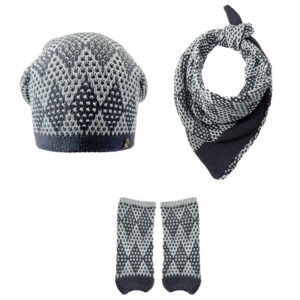 Damen Strickmütze und Schal Set Modell Tanaz