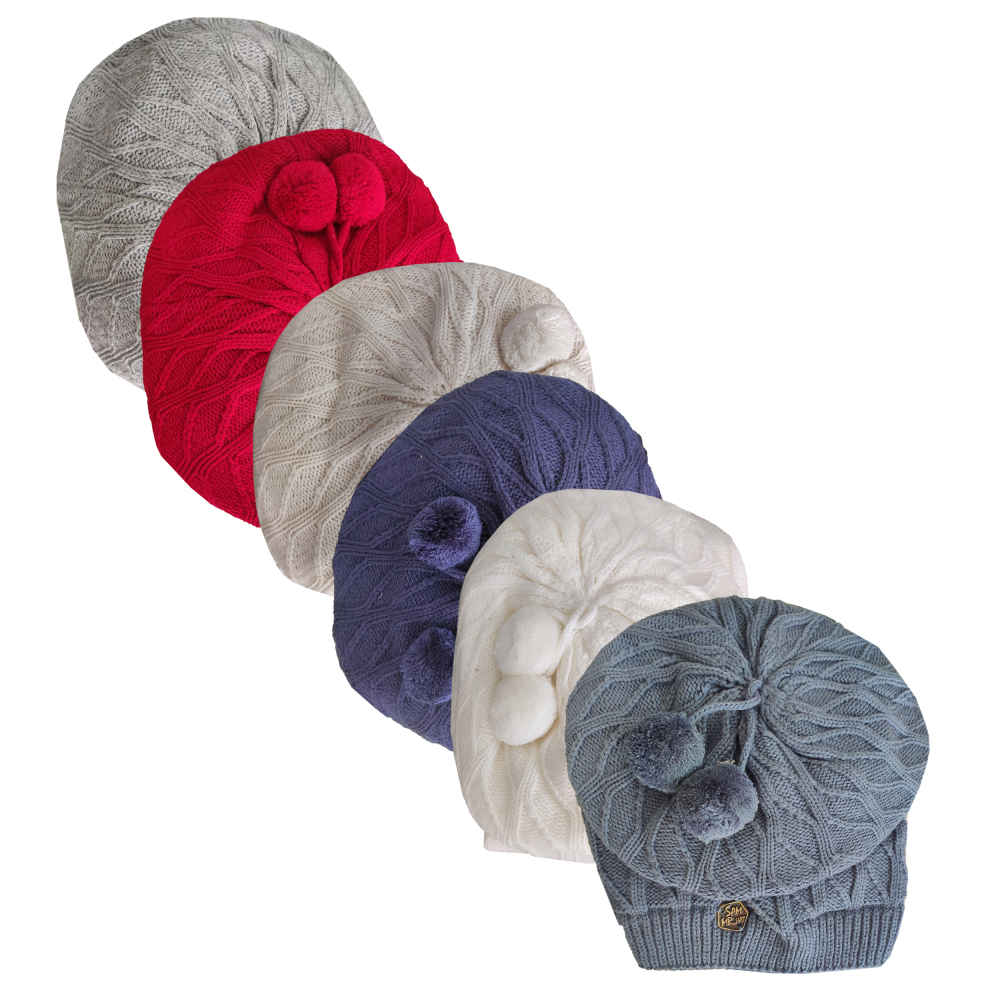 Damen Strickmütze und Schal Set Modell Zima