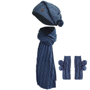 Damen Strickmütze und Schal Set Modell Zima