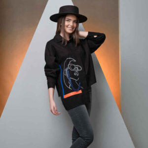 Damen Langarmbluse Modell Nafas