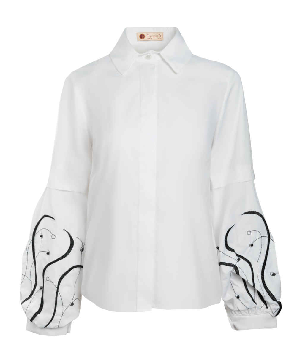 Damen Langarmbluse Modell Raaz