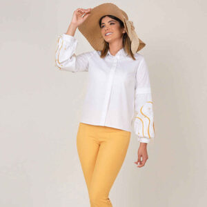 Damen Langarmbluse Modell Raaz