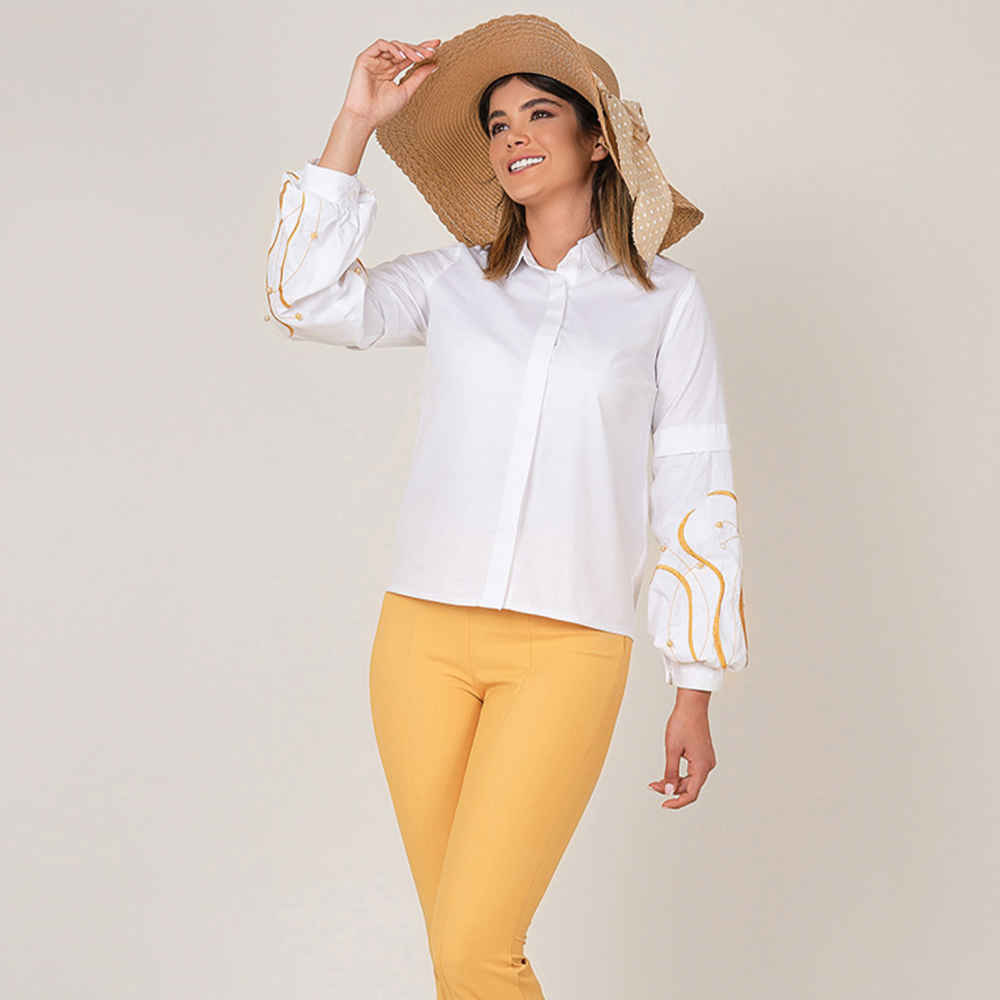 Damen Langarmbluse Modell Raaz