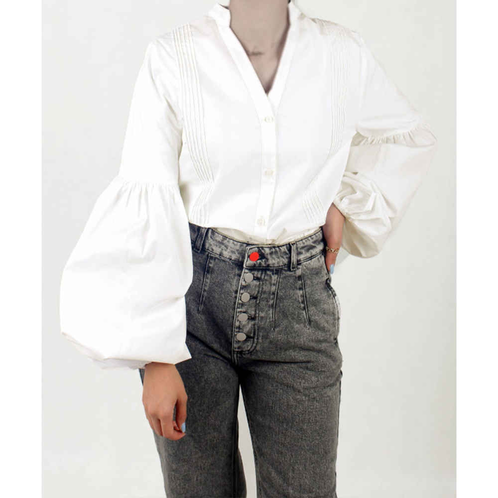 Damen Langarmbluse Modell Ziba