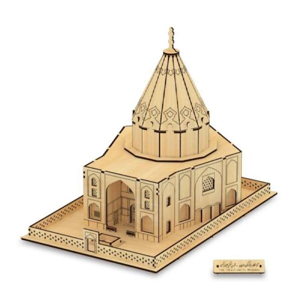 106-Teiliges 3D-Puzzle: Grab von Baba Rokneddin – Detailliertes Modell