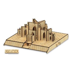113-Teiliges 3D-Puzzle: Mausoleum der Dichter – Detailliertes Architekturmodell