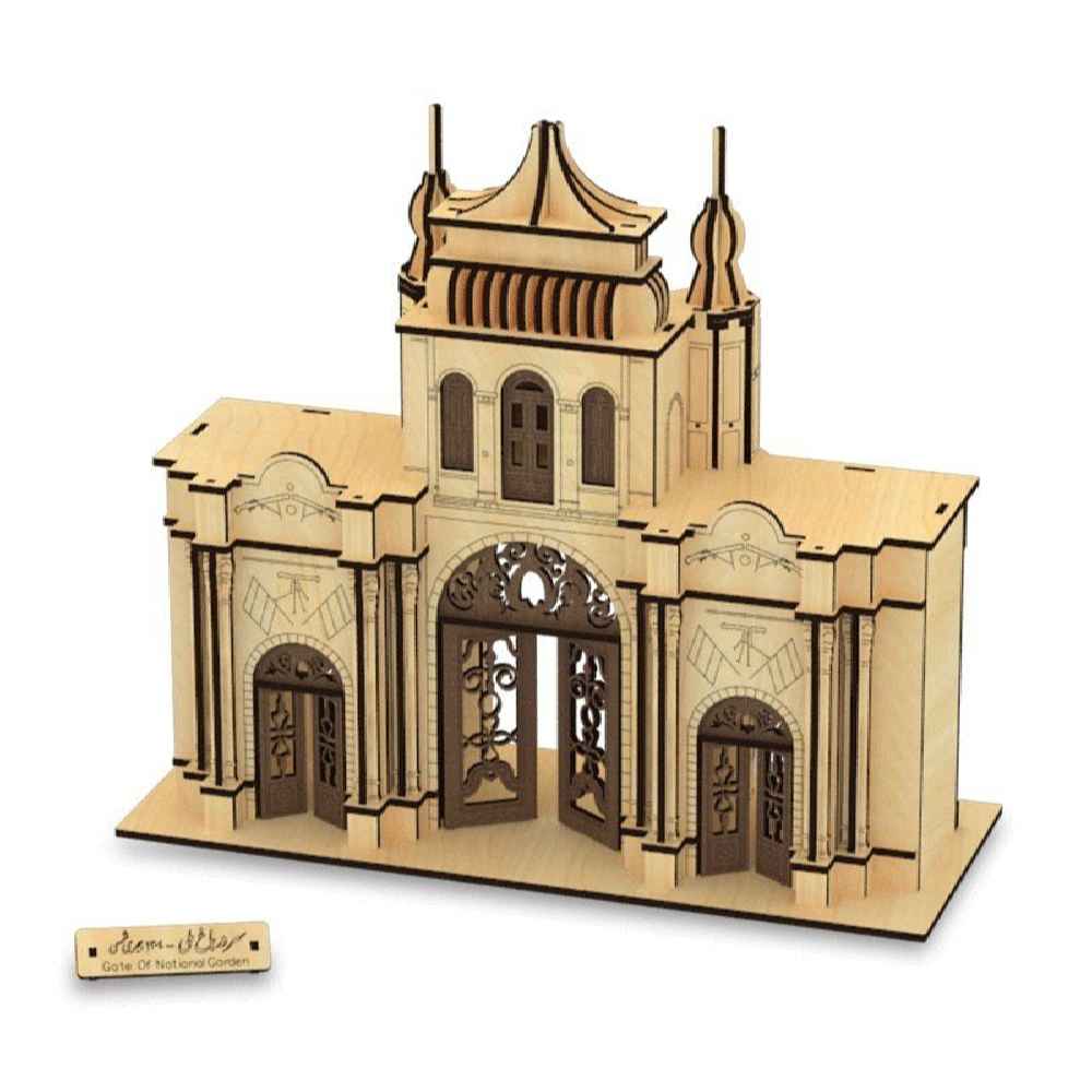 131-Teiliges 3D-Puzzle: Tor des Nationalgartens – Detailliertes Modell