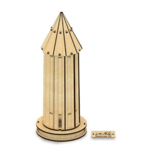53-Teiliges 3D-Puzzle: Der Turm von Kavus – Detailliertes Modell