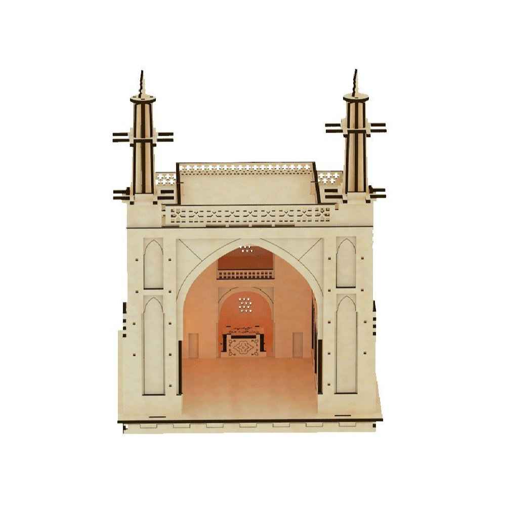 54-Teiliges 3D-Holzpuzzle: Monar Jonban – Komplexes Design