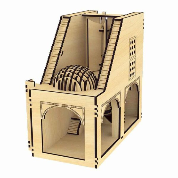 58-Teiliges 3D-Puzzle: Antike Windmühlen von Nashtifan – Detailliertes Modell