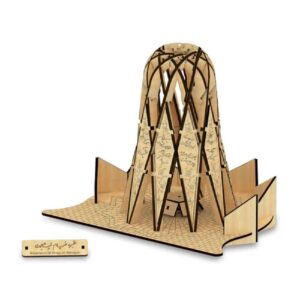 58-Teiliges 3D-Puzzle: Grab von Omar Khayyam – Detailliertes Modell