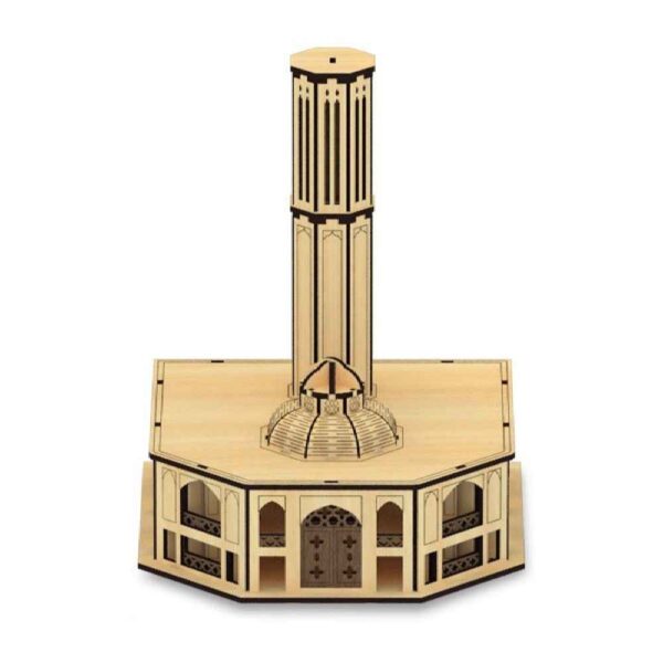 86-Teiliges 3D-Puzzle: Dolat Abad Windfänger – Architekturmodell