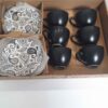 Persisches Teetassenset mit Untertasse - Paisley Keramikdesign (12-teilig)