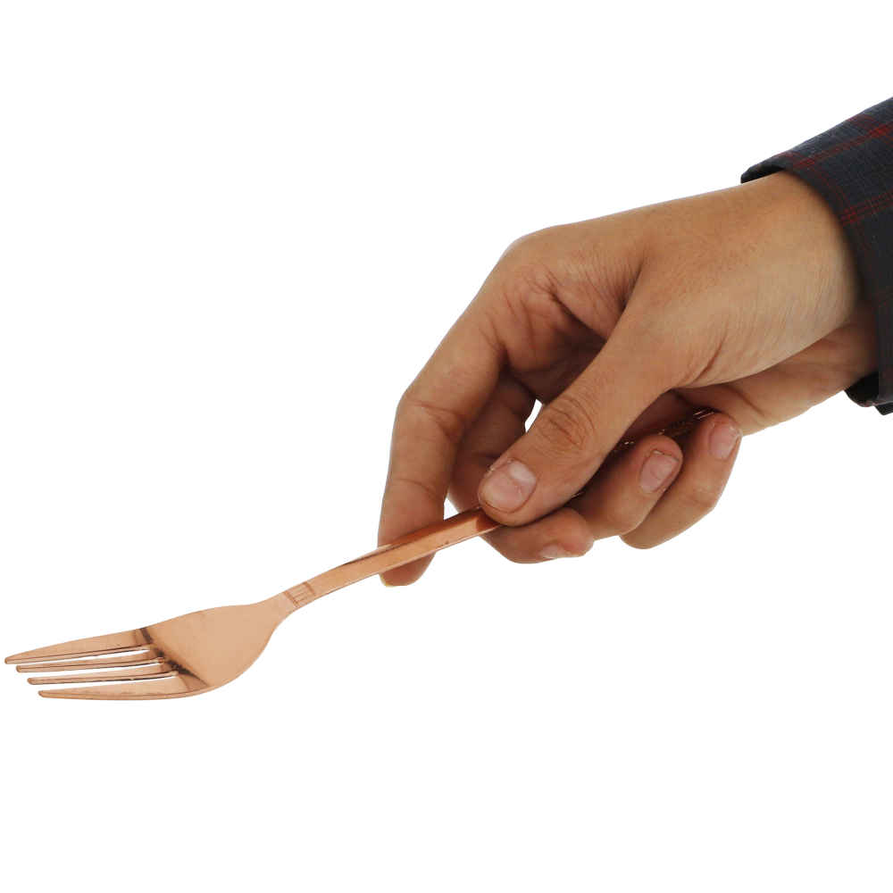 Kupfer-Besteck Set – Löffel und Gabel Farnaz (12 Teile)